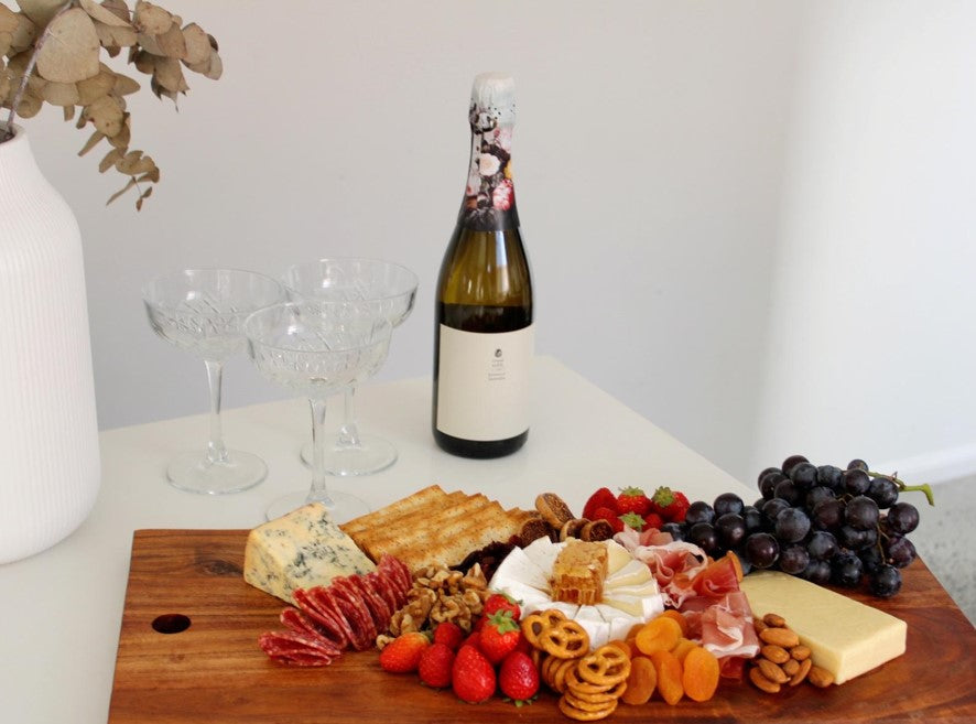 Cheese Gift Box with Wine - Delivery Available